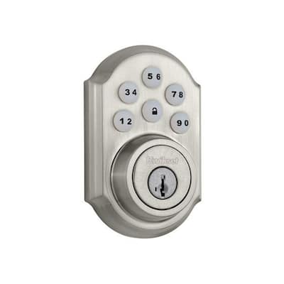 Kwikset 909 SmartCode Electronic Deadbolt SmartKey in Satin Nickel