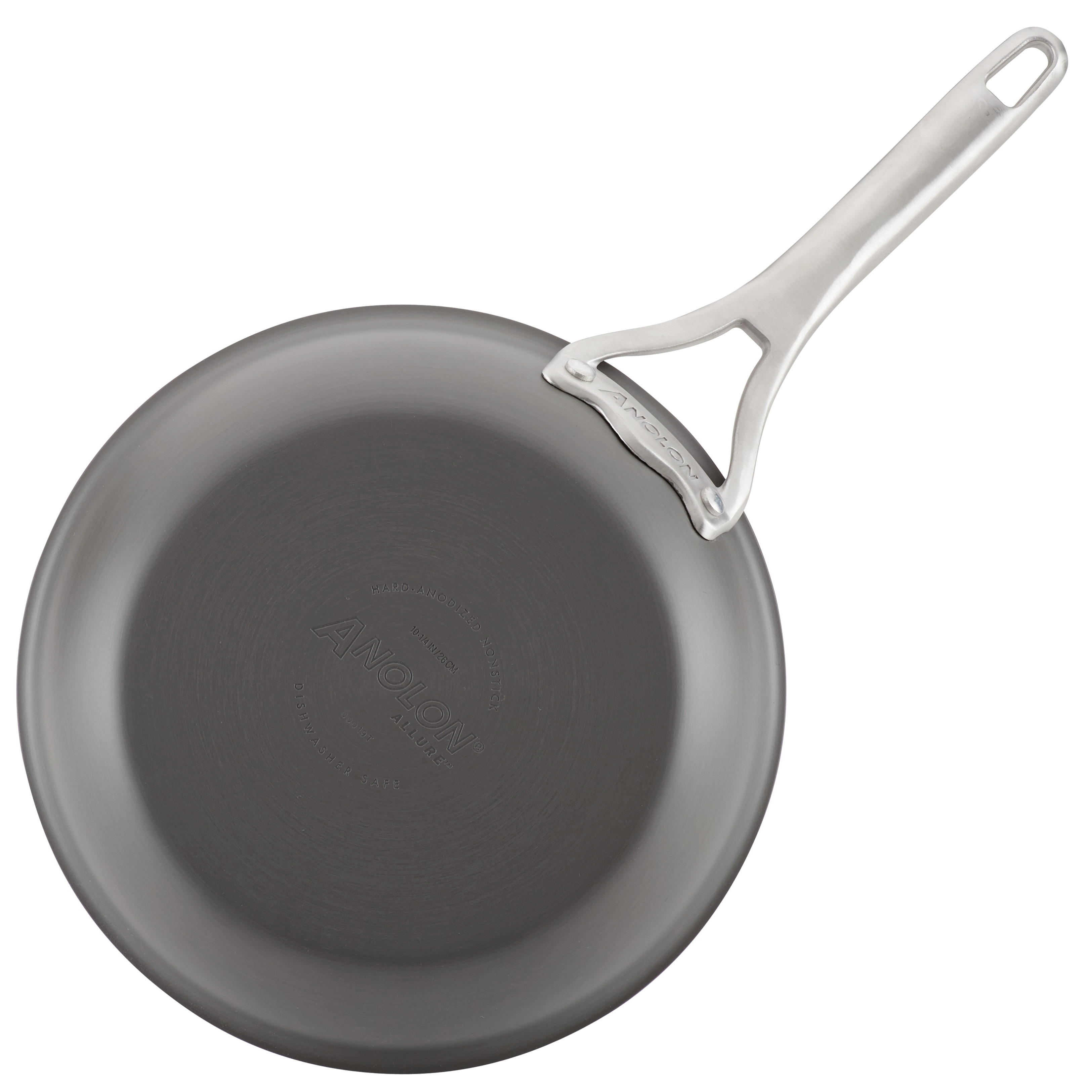 Anolon Allure Hard-Anodized Nonstick 12in. Wok Dark Grey