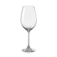 Classic Touch Set of 6 Smoked Square Shaped Wine Glasses, 8.5H