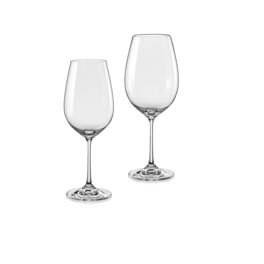 Christopher Knight Collection White and Red Wine Glass Set 12 Pieces