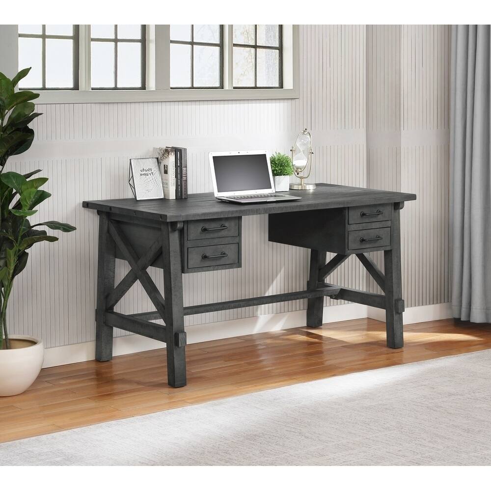 Best Quality Furniture Rustic Grey Computer Desk