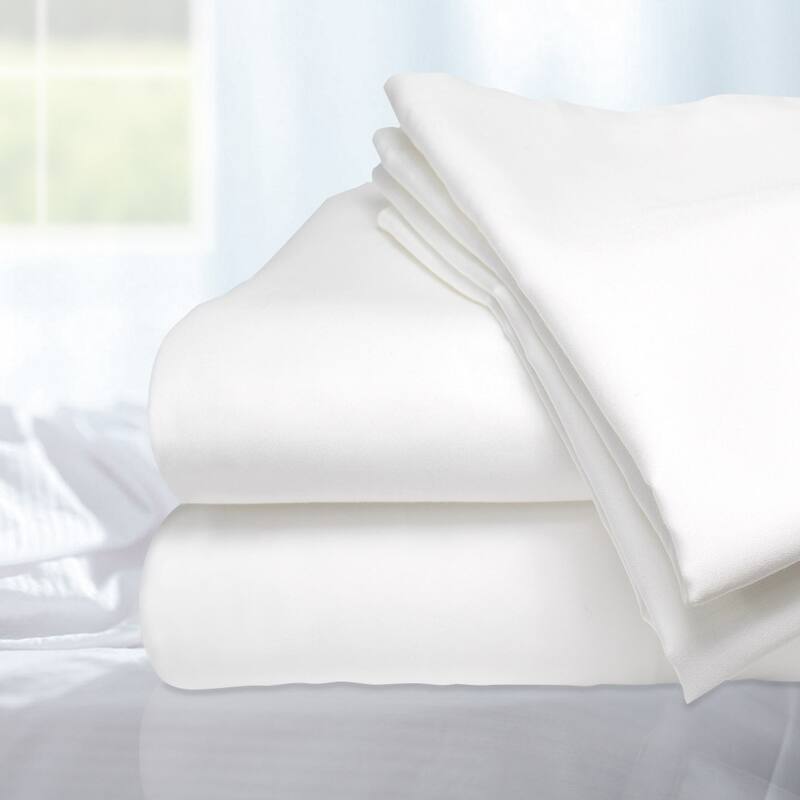 Kotter Home Tencel Bed Sheet Set - White - California King