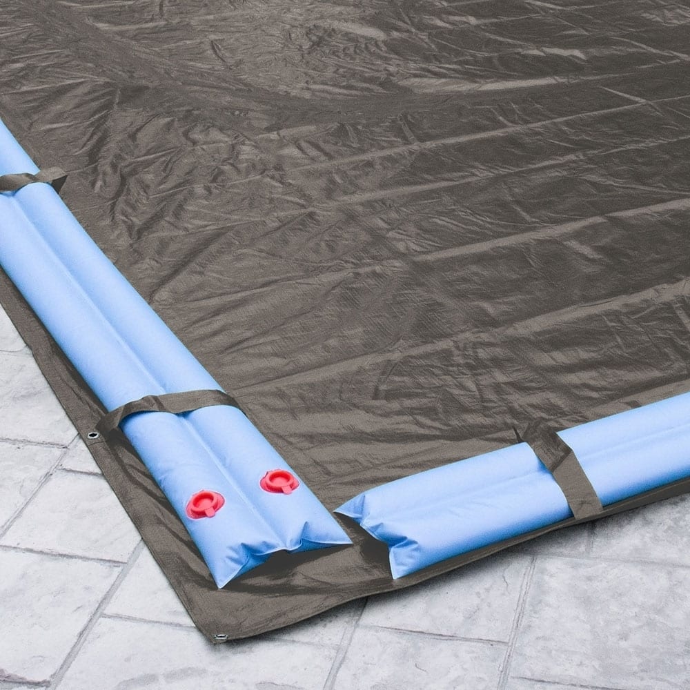 Pool Mate 12-Year Winter Pool Cover Rectangular In-Ground Pools - Bed ...