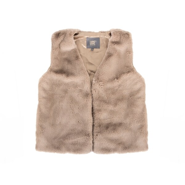 Faux R Vest - tan size m