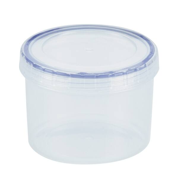 1pc Sealed Food Storage Container With White Lid, Plastic Dry Food