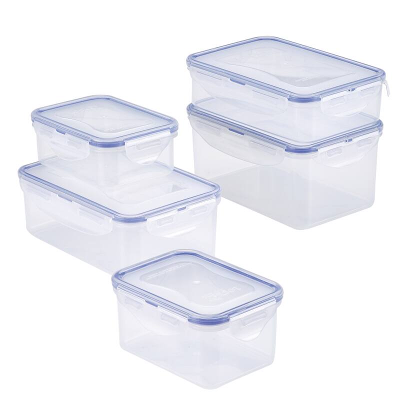 Easy Essentials Rectangular Food Storage Container Set, 10pc Bed Bath