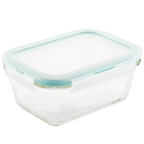 Lock and Lock Purely Better Glass Rectangular Food Container, 14oz ...