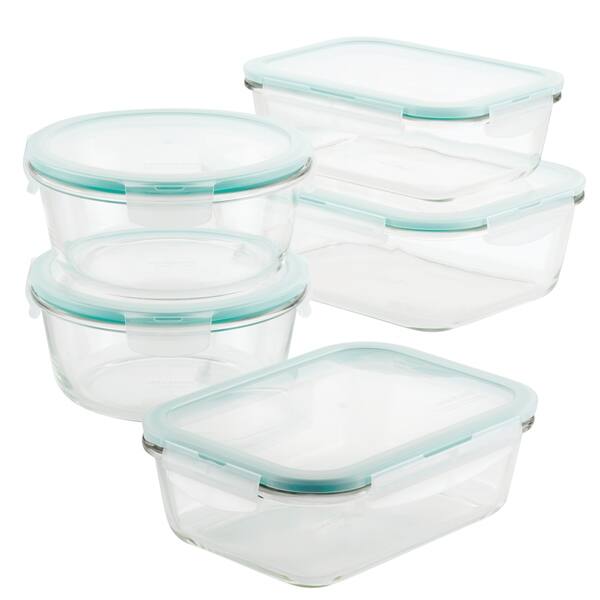 Lock And Lock Purely Better Glass Assorted Food Storage Container Set