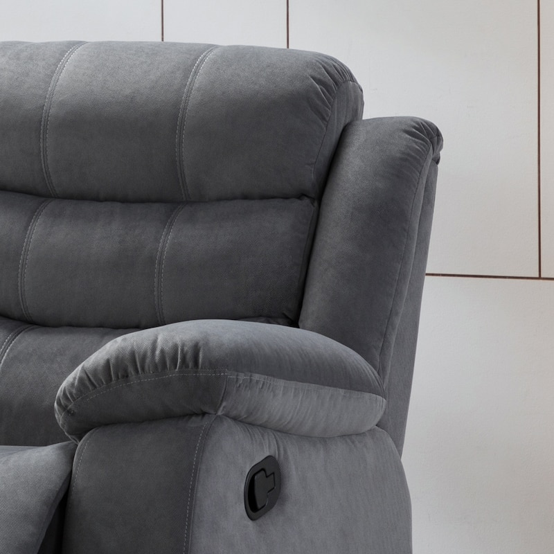 Jim Grey Upholstered Reclining Living Room Loveseat