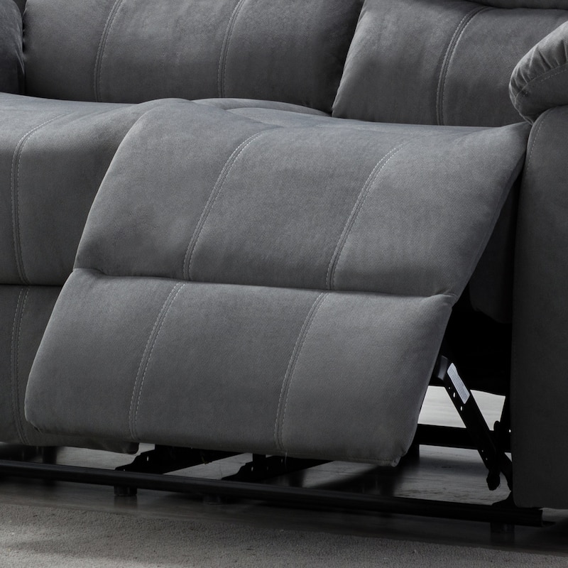 Jim Grey Upholstered Reclining Living Room Loveseat