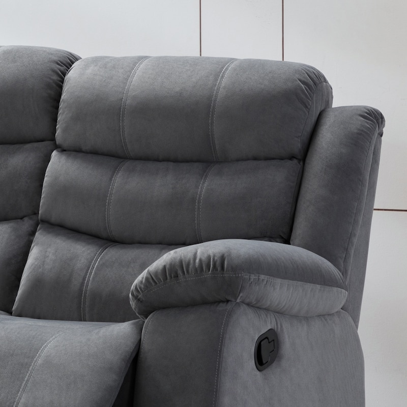 Jim Grey Upholstered Reclining Living Room Loveseat