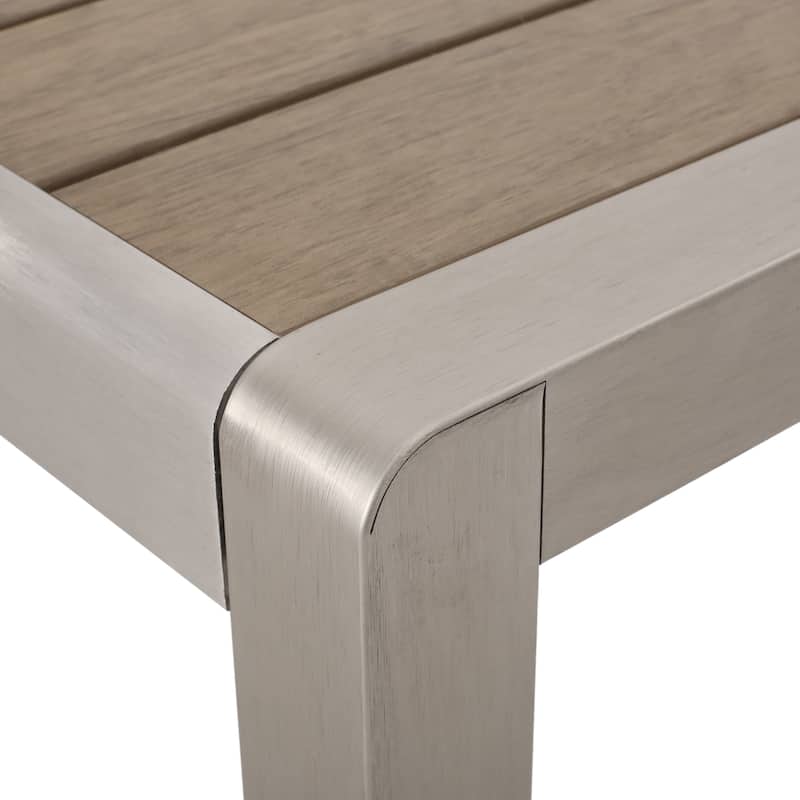 Cape Coral Outdoor 6-seater Aluminum Dining Set by Christopher Knight Home