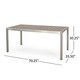 Cape Coral Outdoor Modern 6 Seater Aluminum Dining Set with Dining Bench by Christopher Knight Home - Thumbnail 2