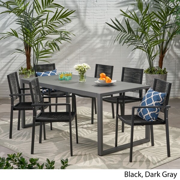 Cast aluminium garden furniture 6 seater hot sale