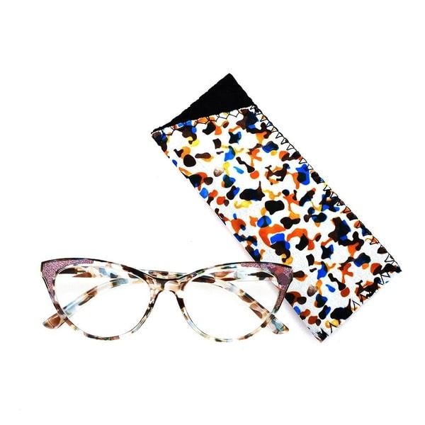Multi Flower Cat Eye Reading Glasses R227 Green/Pink. Opens flyout.