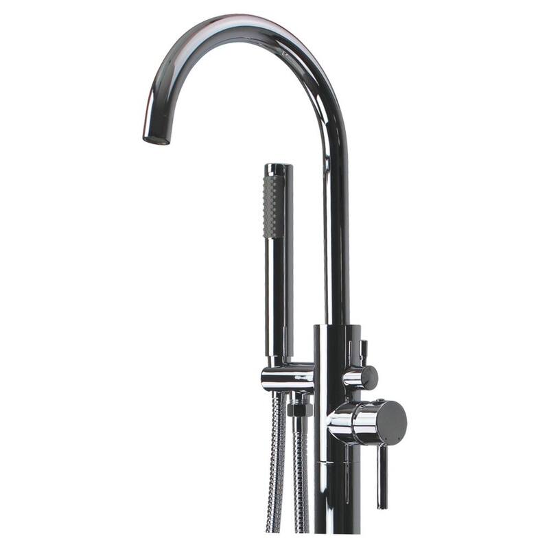 Transolid Peyton Free Standing Tub Filler With Hand Shower - 6.3" x 7.88" x 43.13"