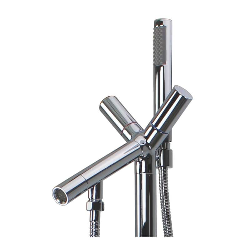 Transolid Duvall Free Standing Tub Filler With Hand Shower - 7.88" x 8.27" x 42.13"