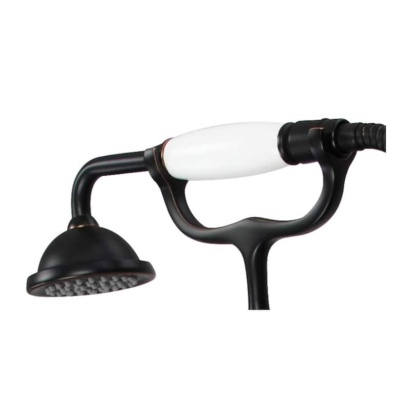 Transolid Cromwell Free Standing Tub Filler With Hand Shower - 10.91" x 5.52" x 36.3"