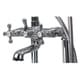 preview thumbnail 3 of 12, Transolid Cromwell Free Standing Tub Filler With Hand Shower - 10.91" x 5.52" x 36.3"
