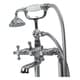 preview thumbnail 2 of 12, Transolid Cromwell Free Standing Tub Filler With Hand Shower - 10.91" x 5.52" x 36.3"