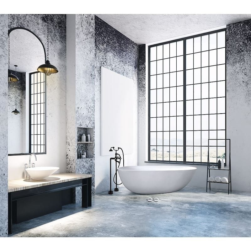 Transolid Cromwell Free Standing Tub Filler With Hand Shower - 10.91" x 5.52" x 36.3"