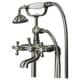 preview thumbnail 8 of 12, Transolid Cromwell Free Standing Tub Filler With Hand Shower - 10.91" x 5.52" x 36.3"