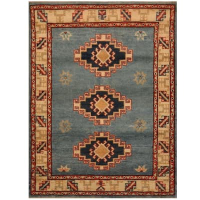 Handmade One-of-a-Kind Kazak Wool Rug (Afghanistan) - 2'8 x 3'7