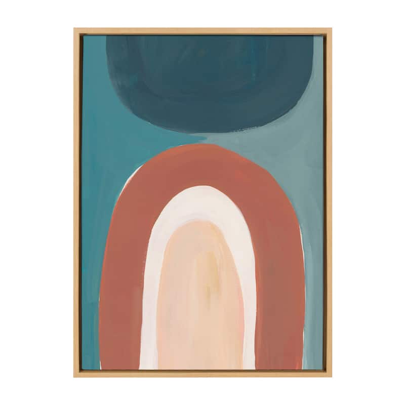 Kate and Laurel Sylvie Teoitlan Framed Canvas by Kate Aurelia Holloway - 23x33 - Plastic - Brown