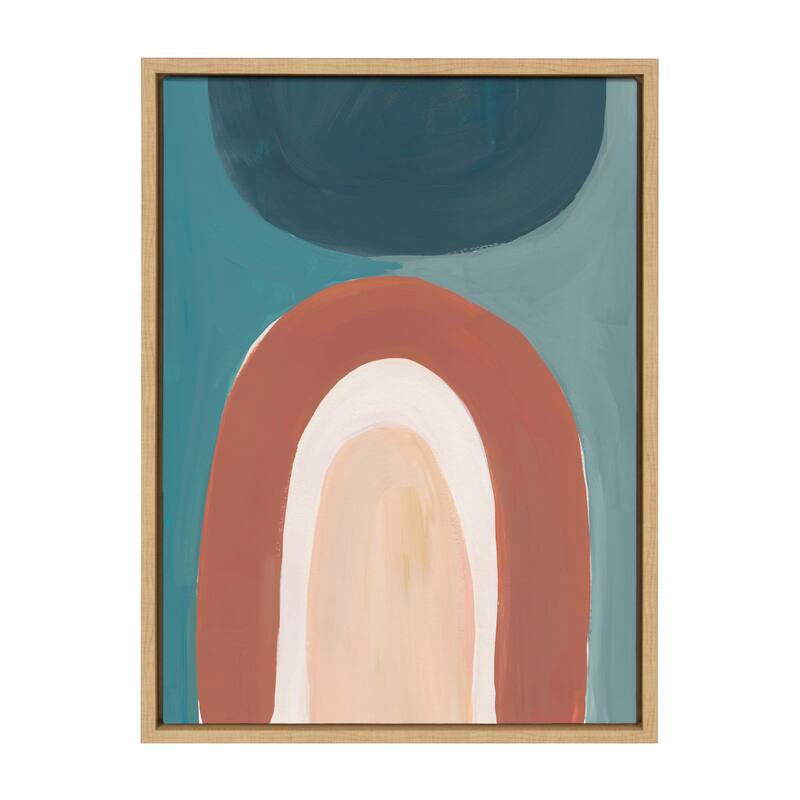 Kate and Laurel Sylvie Teoitlan Framed Canvas by Kate Aurelia Holloway - 18x24 - Plastic - Brown