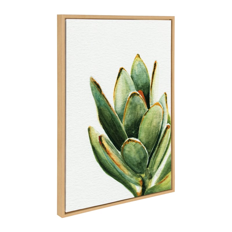 Kate and Laurel Sylvie Plant Canvas By Jennifer Redstreake Geary