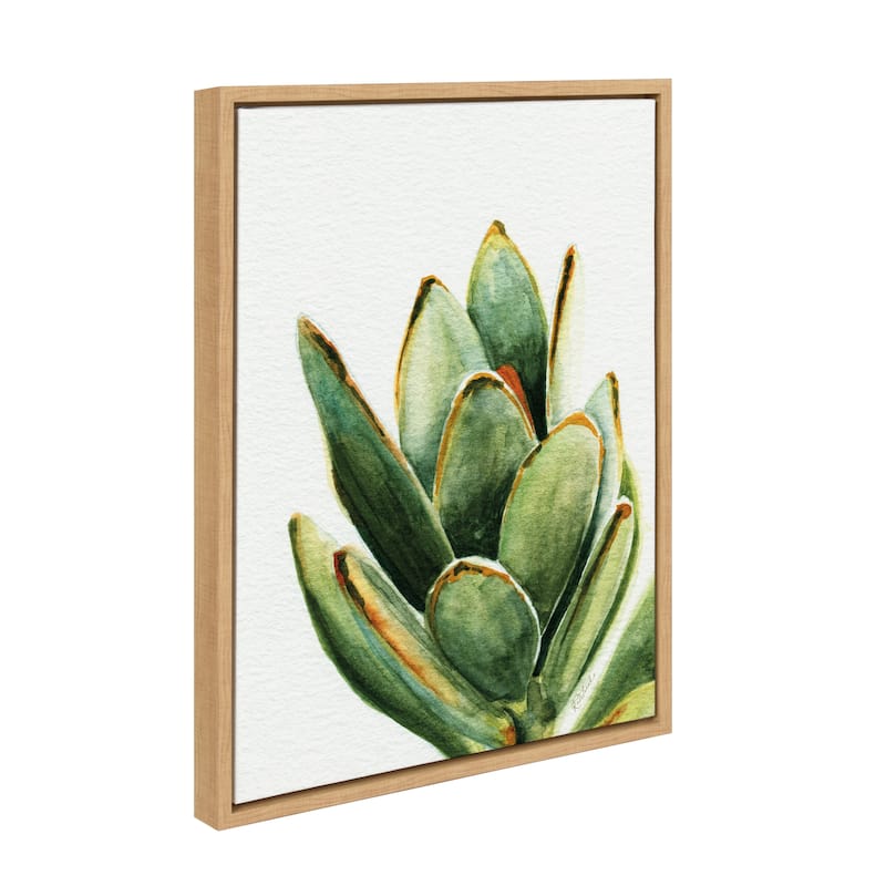 Kate and Laurel Sylvie Plant Canvas By Jennifer Redstreake Geary