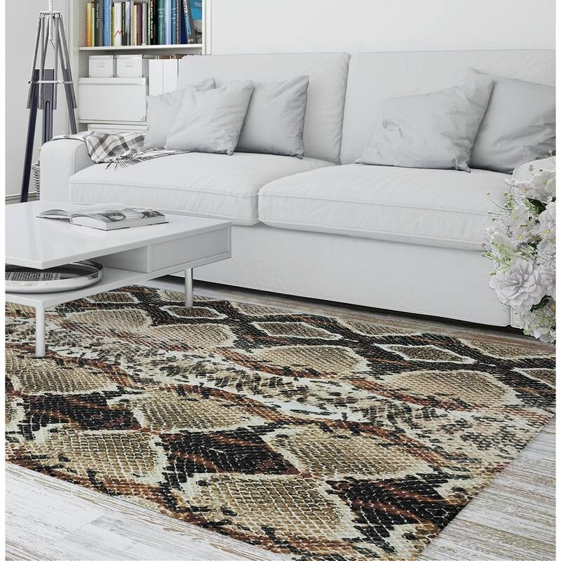 Silver Orchid Pallenberg Jacquard Woven Area Rug Bed Bath & Beyond