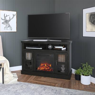 Porch & Den Boones Corner Fireplace TV Stand for TVs up to 54 inches - N/A