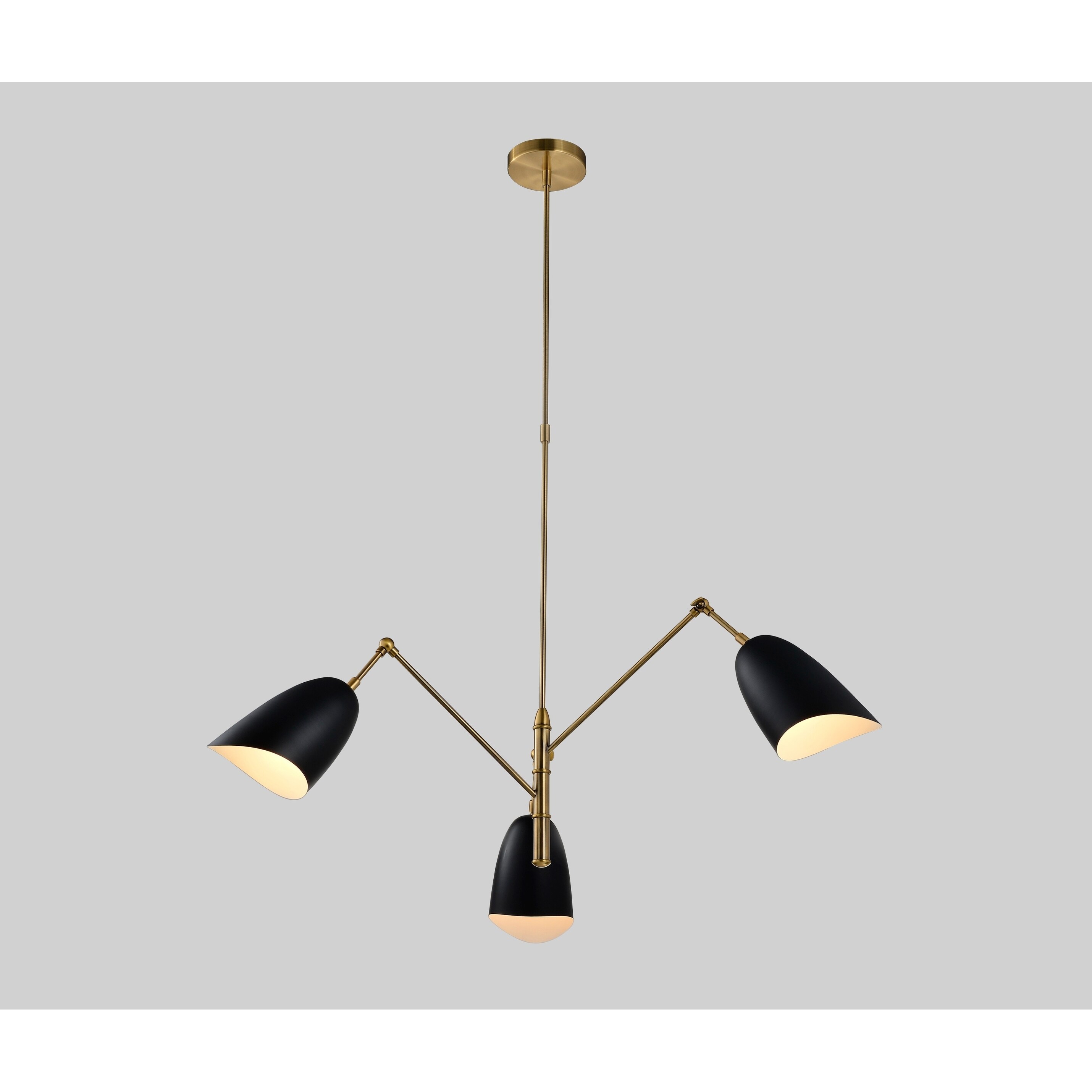 Black And Gold Pendant Light ( Chandelier) - N/A - Chandeliers For Bedrooms by Overstock.com