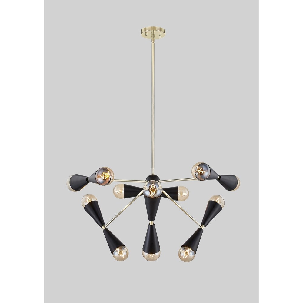 Urbanest Set of 9 Chandelier Mini Lamp Shade 5 inch, Bell, Clip On, Black Urbanest Set of 9 Chandelier Mini Lamp Shade 5 inch, Bell, Clip On, Black