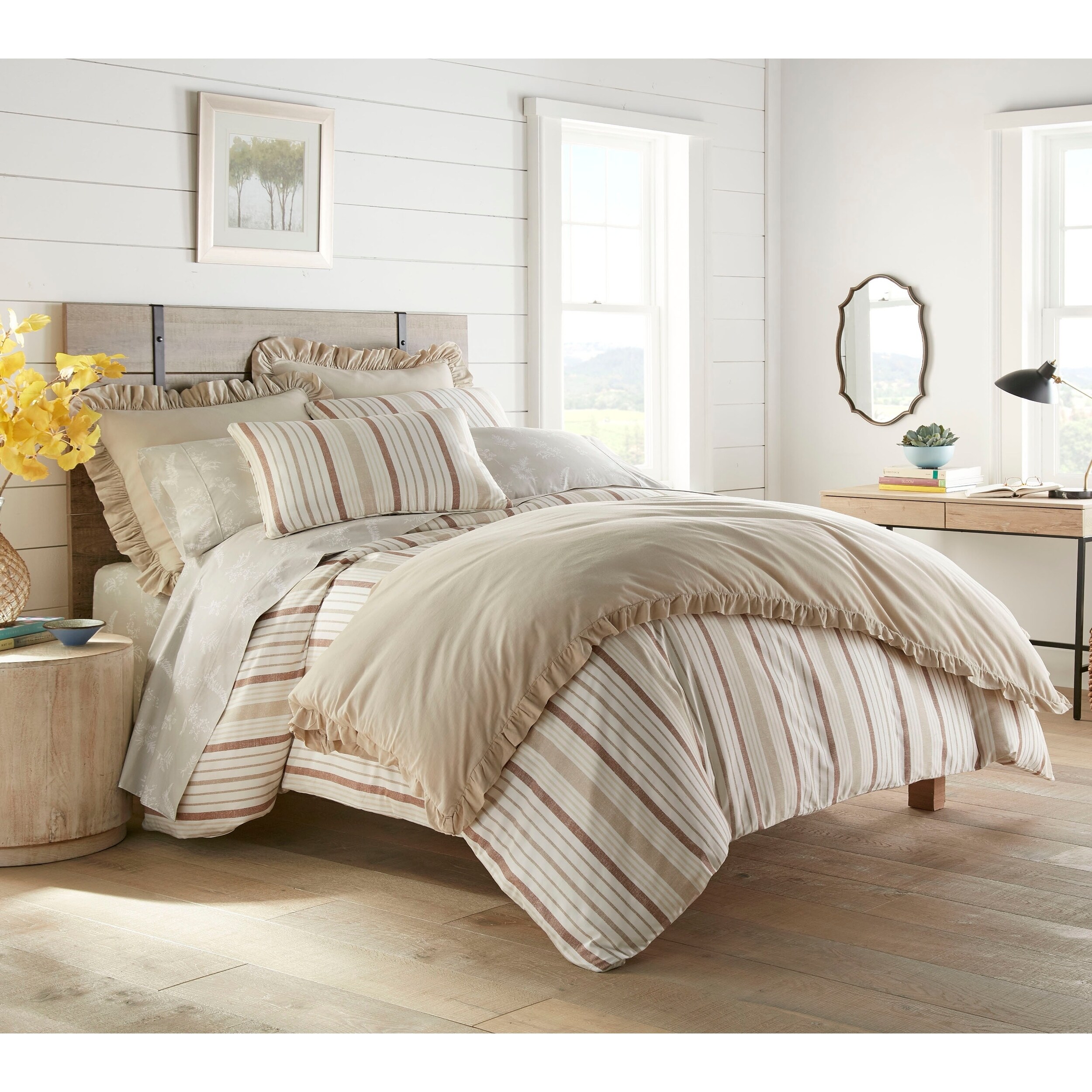 Stone Cottage Mosaic 3 Piece Comforter Set Twin Full Queen King Cotton Rich Comforters Bedding Sets