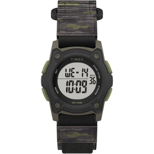 green digital watch