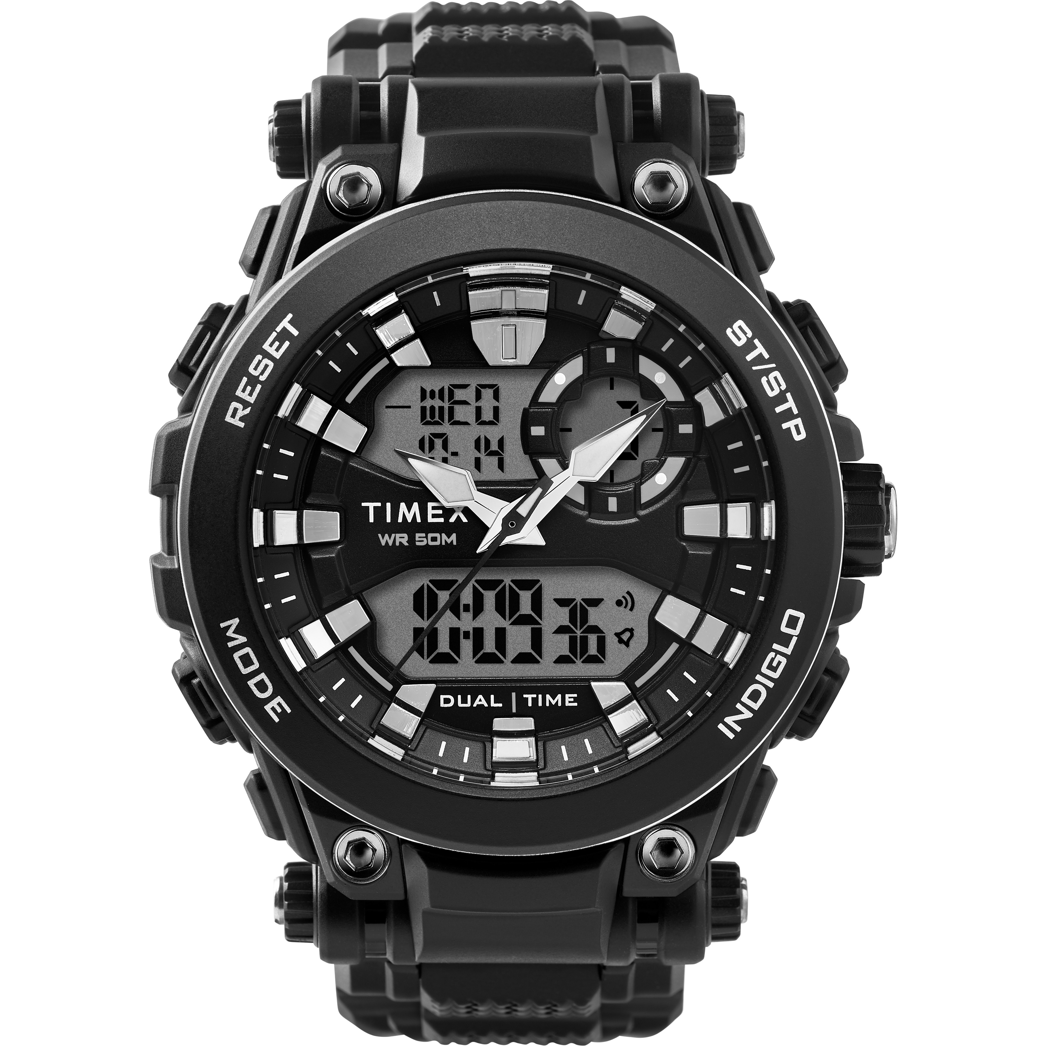 timex analog digital combo watch