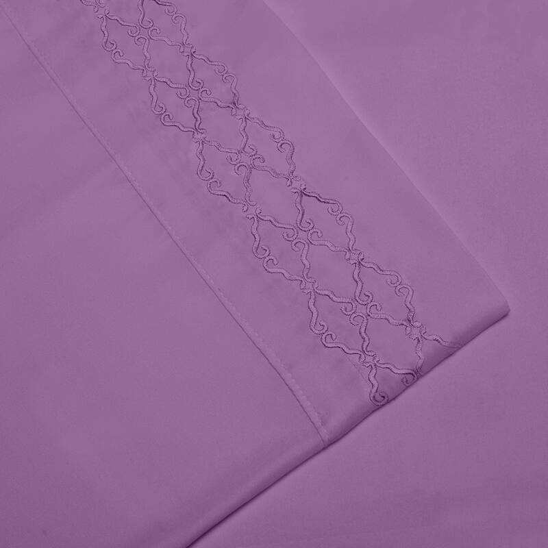 Home Sweet Home Dream Embroidered Extra Soft Microfiber Deep Pocket Bed Sheet Set