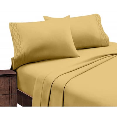 Home Sweet Home Dream Embroidered Extra Soft Microfiber Deep Pocket Bed Sheet Set