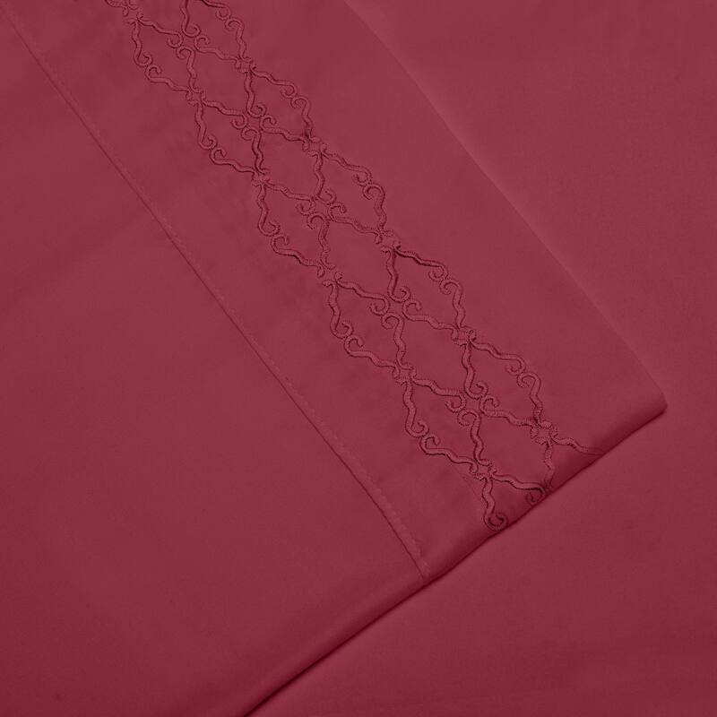 Home Sweet Home Dream Embroidered Extra Soft Microfiber Deep Pocket Bed Sheet Set