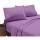 preview thumbnail 34 of 47, Home Sweet Home Dream Embroidered Extra Soft Microfiber Deep Pocket Bed Sheet Set Purple - California King