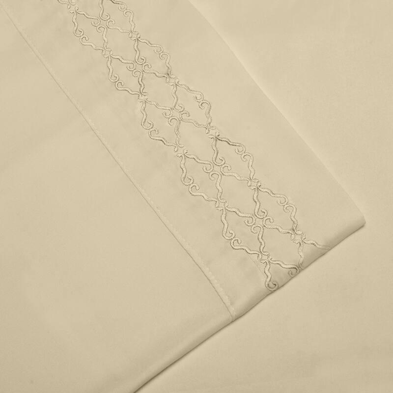 Home Sweet Home Dream Embroidered Extra Soft Microfiber Deep Pocket Bed Sheet Set