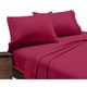 preview thumbnail 9 of 47, Home Sweet Home Dream Embroidered Extra Soft Microfiber Deep Pocket Bed Sheet Set Burgundy - California King