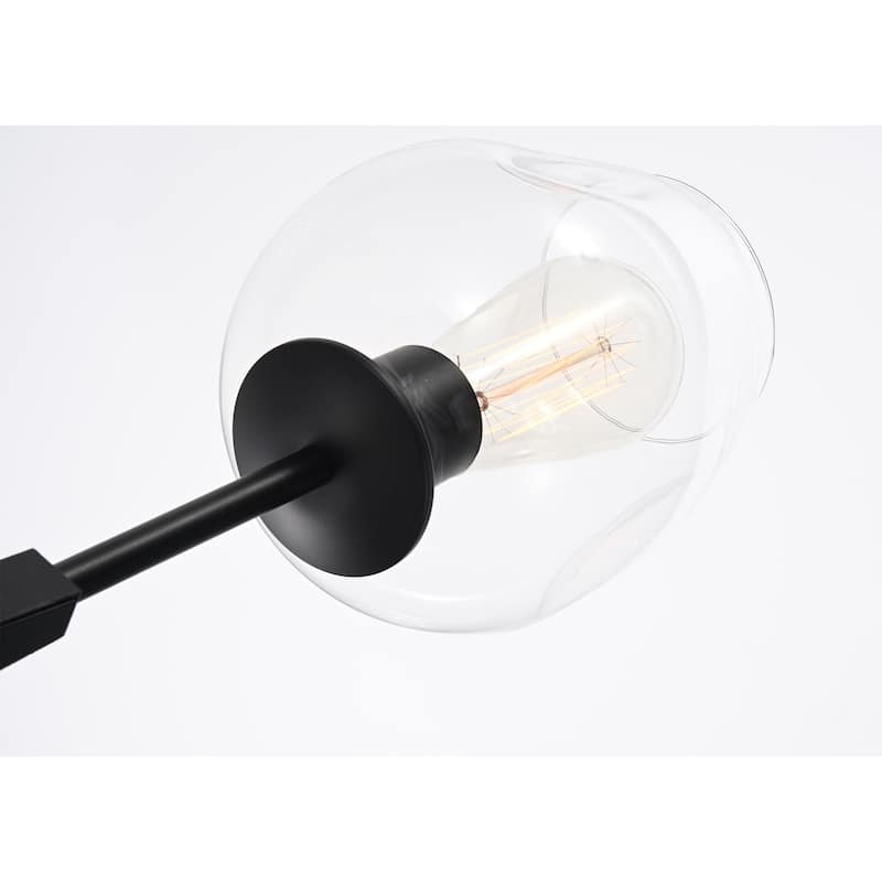 Nette Black 5-light Chandelier