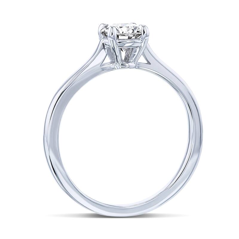 Annello by Kobelli 14k Gold 1/2ct Round Diamond Solitaire Petite Engagement Ring (HI/VS)
