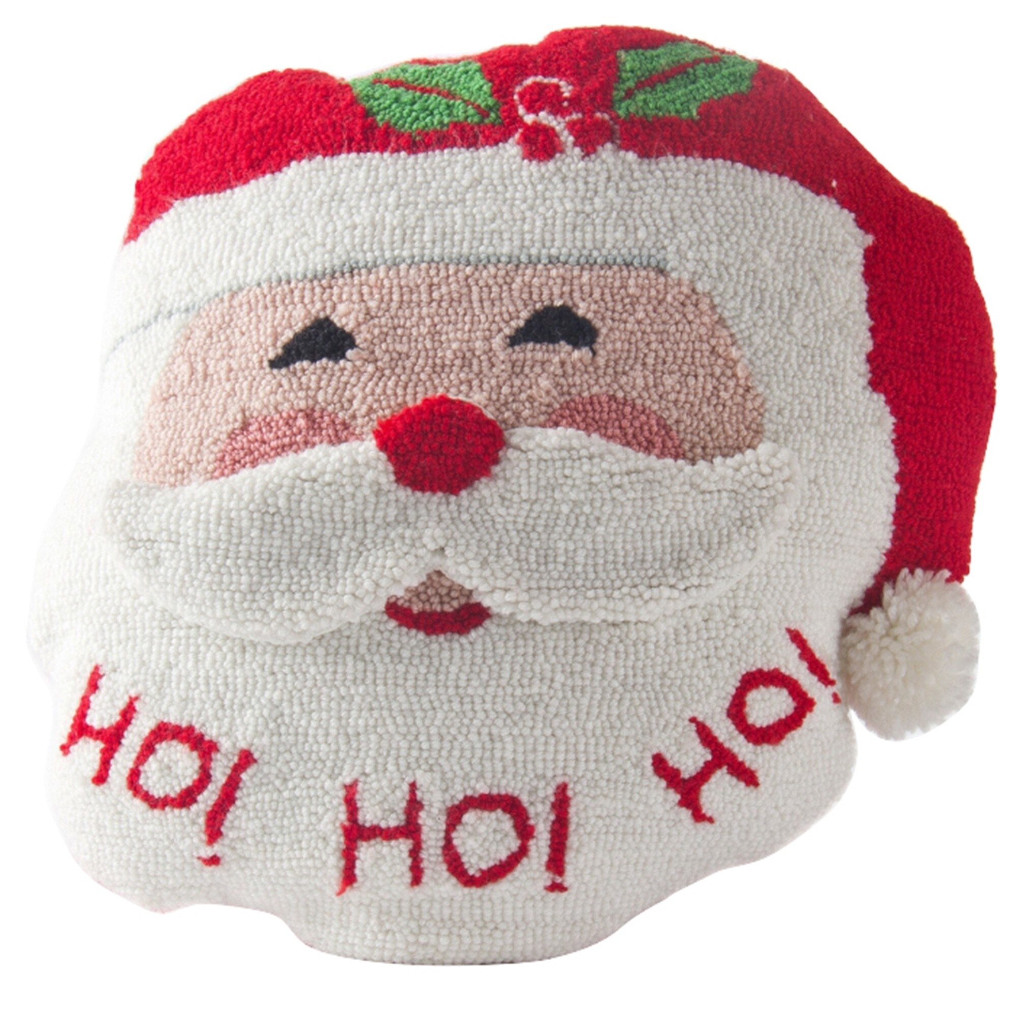 Shop Glitzhome 14 H Hooked 3d Santa Pillow Free Shipping On