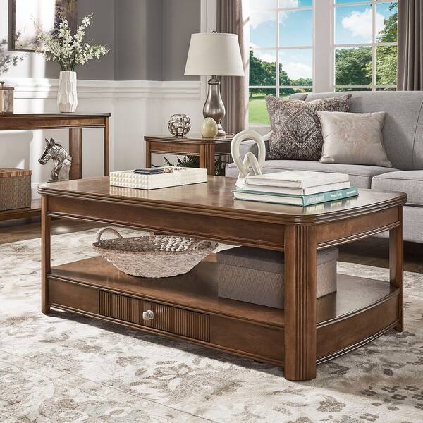 Shop Aaron Walnut Finish Table Set By Inspire Q Modern On