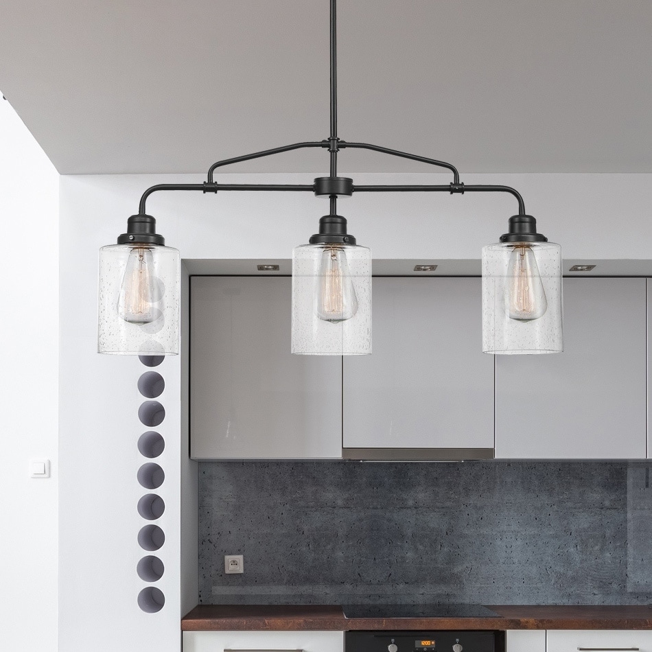 Copper Grove Mohyliv 3-light Dark Bronze Chandelier with Seeded Glass Shades - Chandeliers For Bedrooms by Overstock.com