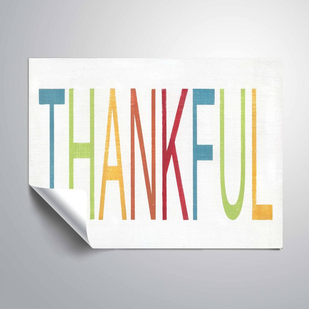 ArtWall Thankful Removable Wall Art Mural